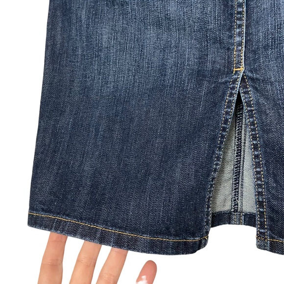 Gap Jeans Limited Edition Women’s Jean Skirt Dark Wash Blue - Picture 8 of 16